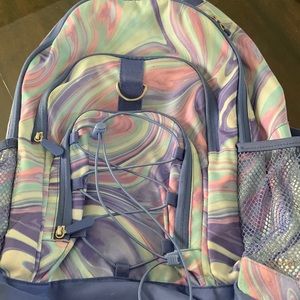 Pottery Barn Teen Large Backpack, Purple Swirl